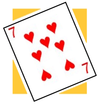 The player having the seven of hearts always has the first play