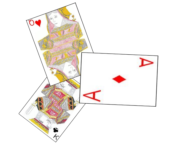 Example trick in Brisca Rematada