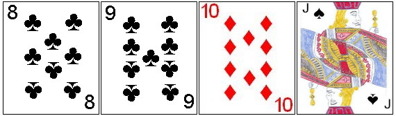 Four card straight