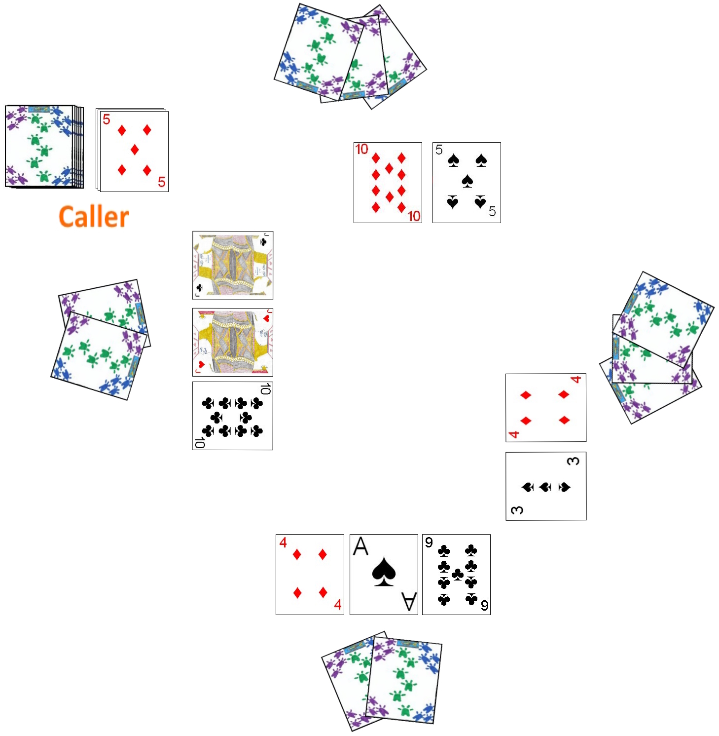 Cardgo game in progress