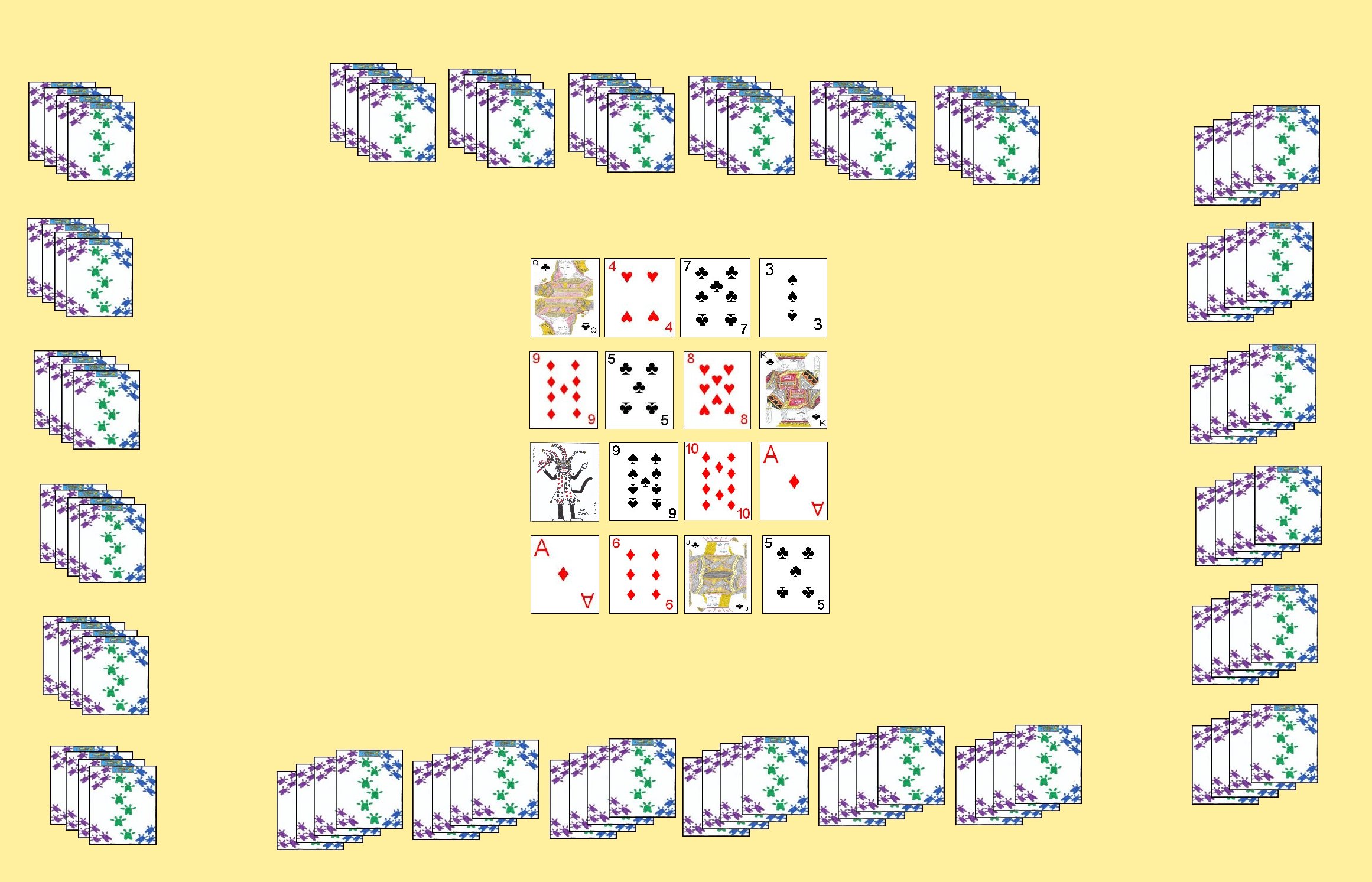 Layout for the Double Deck variation of Lemon