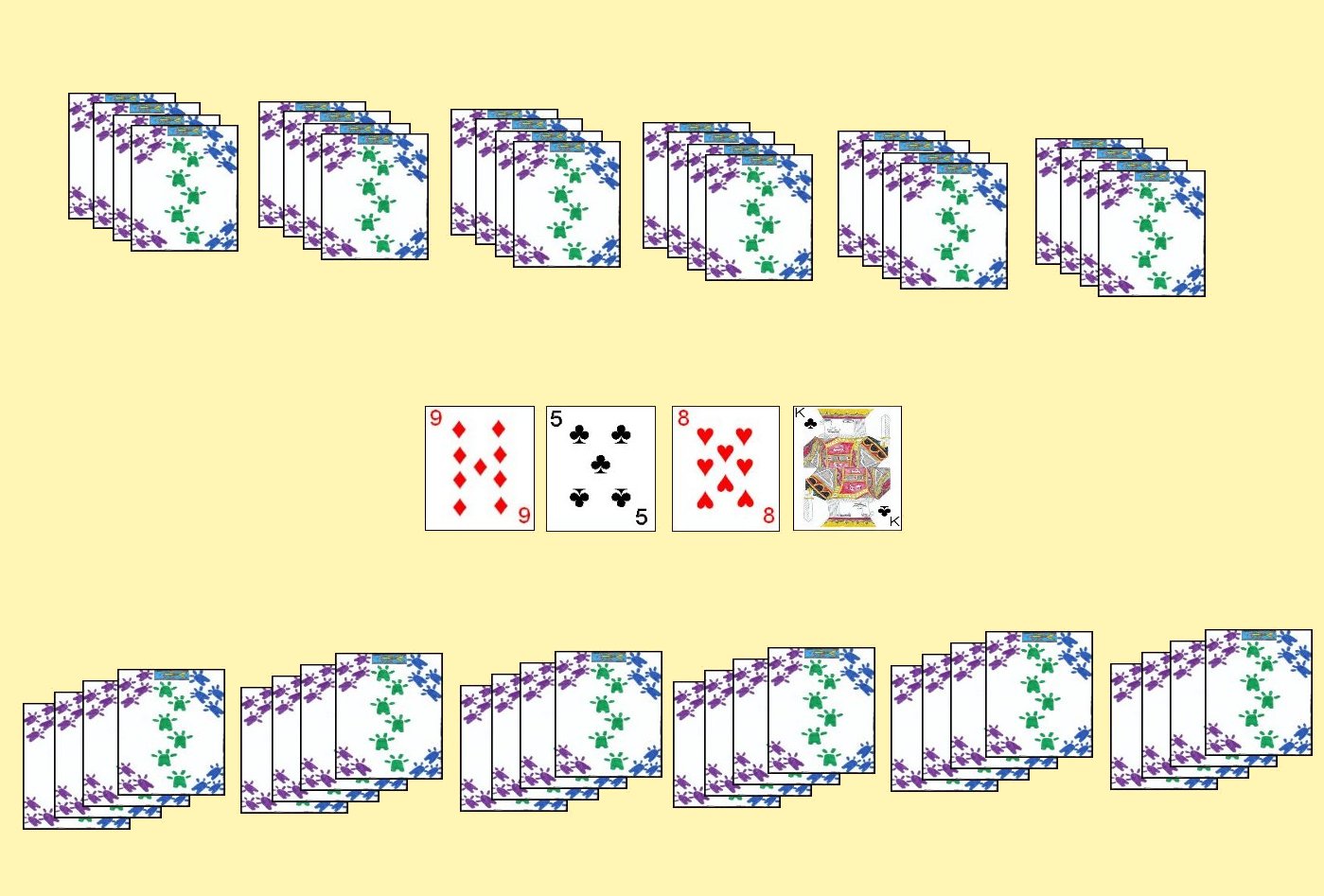 Two Player Layout for the card game Lemon