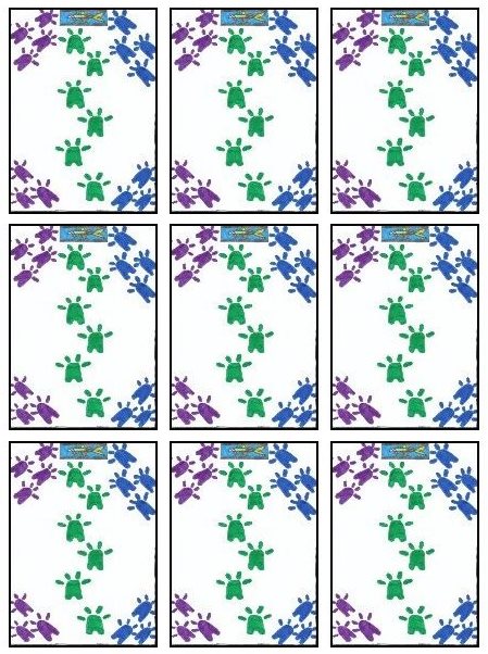 Nine card Golf layout