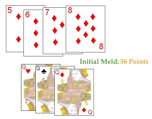 Opening meld in Scala Quaranta