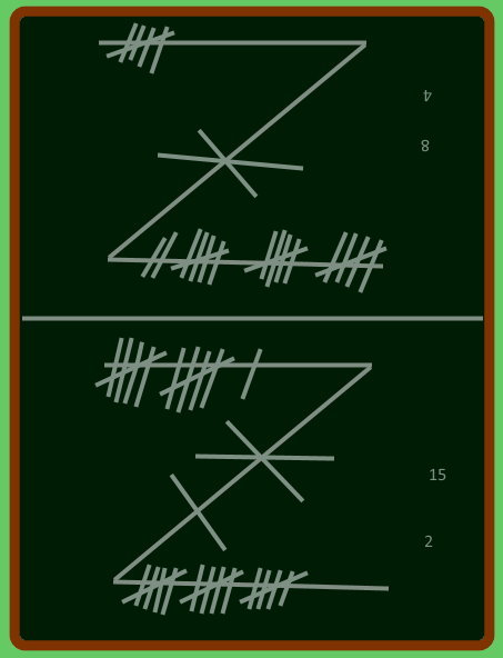 Schieber Jass slate scoring in progress