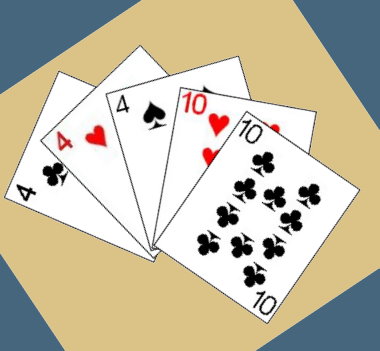 A winning hand in Tres y Dos