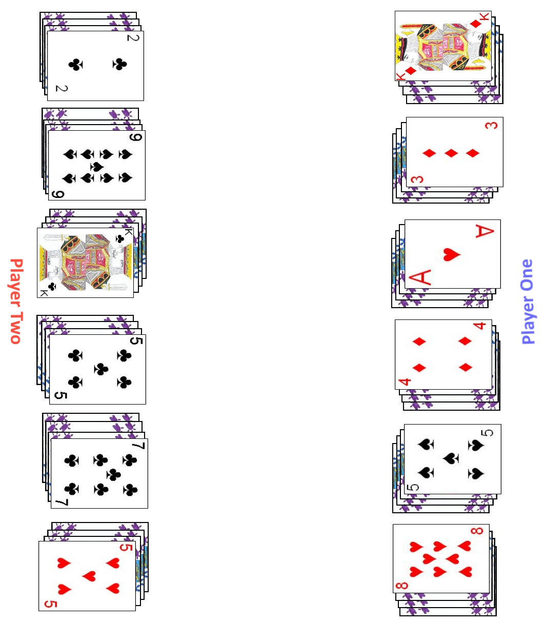 Example layout for Two-Player Manilla