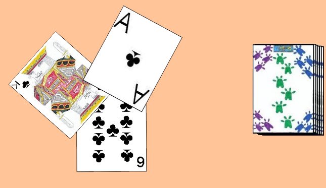 A trick in the card game Page One