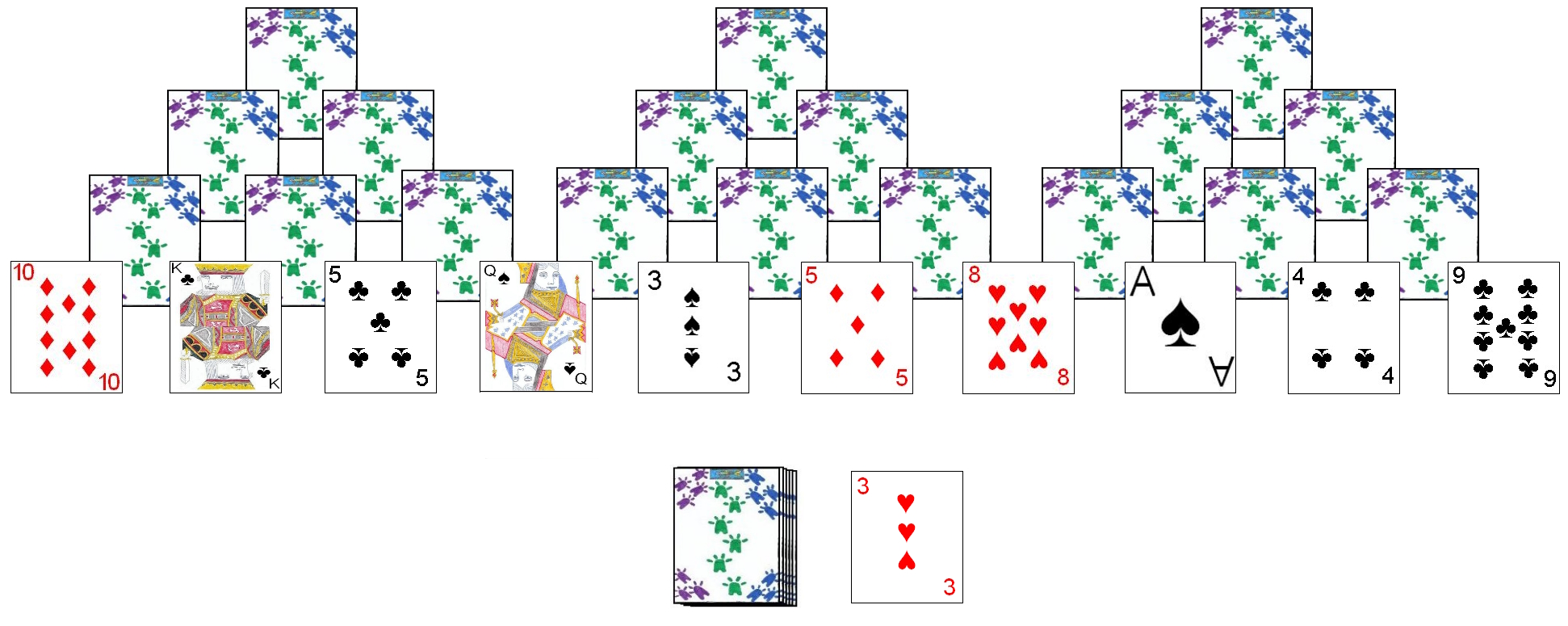 Tri-Peaks Solitaire Rules and Tips. Play Tri-Peaks Pyramid solitaire online