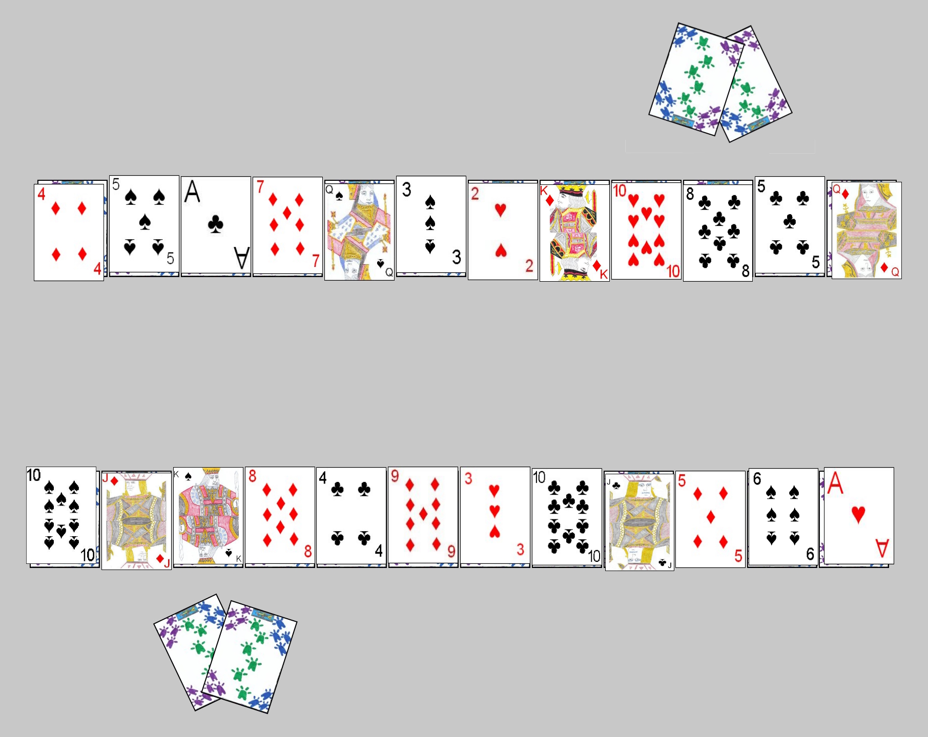 Example initial layout in Turnover Bridge