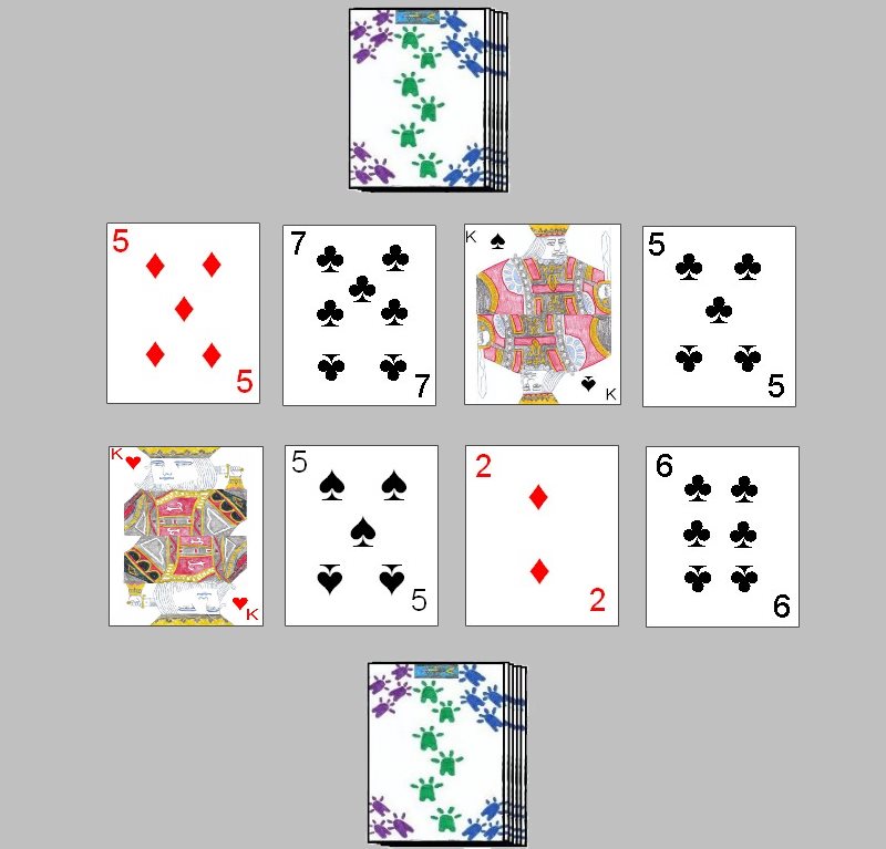 California Speed card game layout