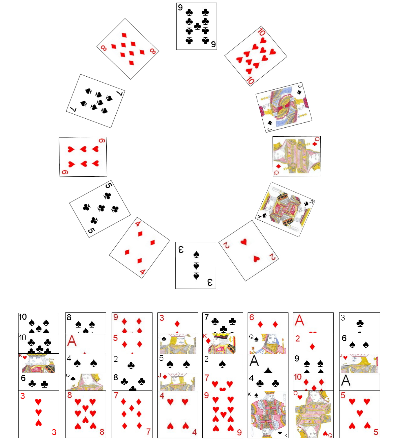 Clock Solitaire Card Game