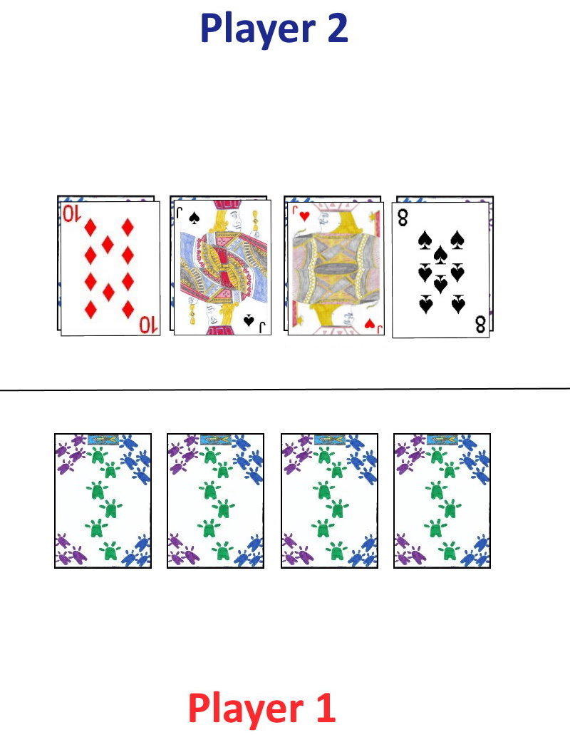 Initial cards dealt in Officer's Schafskopf