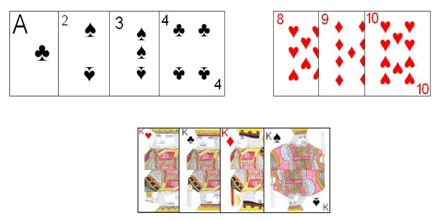 Example melds in Two Color Rummy Example melds in Two Color Rummy